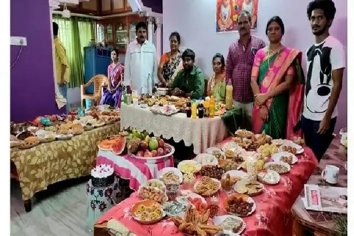 Video of the lavish spread of 365 dishes son-in-law in Andhra goes viral