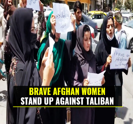 Afghan Women In Kabul Hold First Protest Against Taliban | Women’s Rights In Taliban Afghanistan