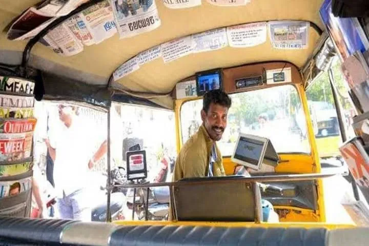Chennai’s Anna Durai packs gizmos in his autorickshaw –  impresses Anand Mahindra and netizens