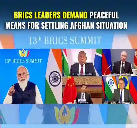 BRICS Leaders Want Peaceful Means For Settling Afghanistan Situation | Taliban Takeover
