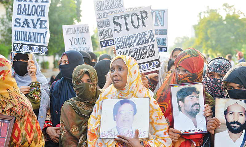 Five more go missing in Balochistan as families live in fear