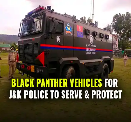Jammu And Kashmir Police Induct Black Panther Vehicles For Anti-Terror Operations