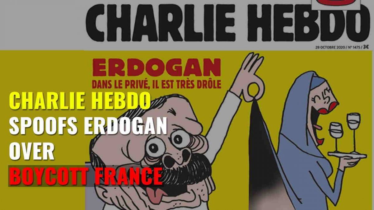 Charlie Hebdo ridicules Turkey President Erdogan with a cartoon