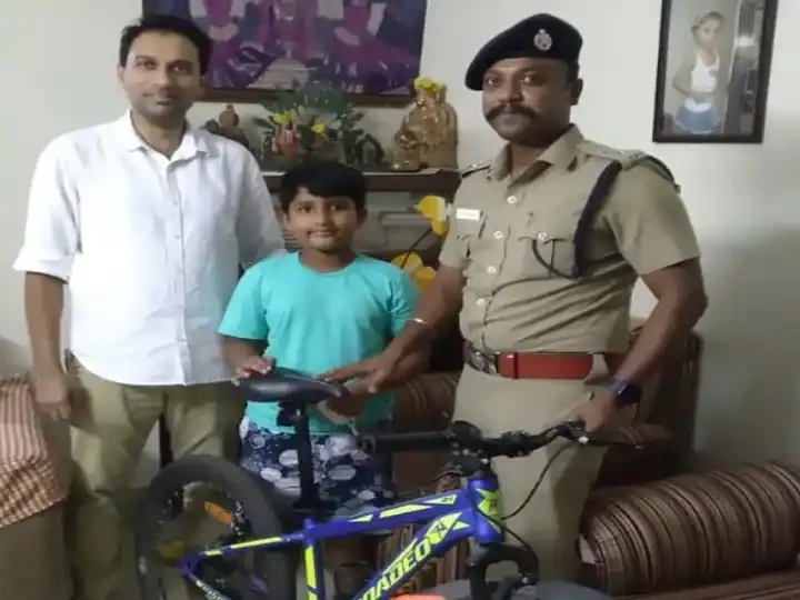 Moved by little boy’s tears, Chennai cops act swiftly to nab thief who stole his bicycle