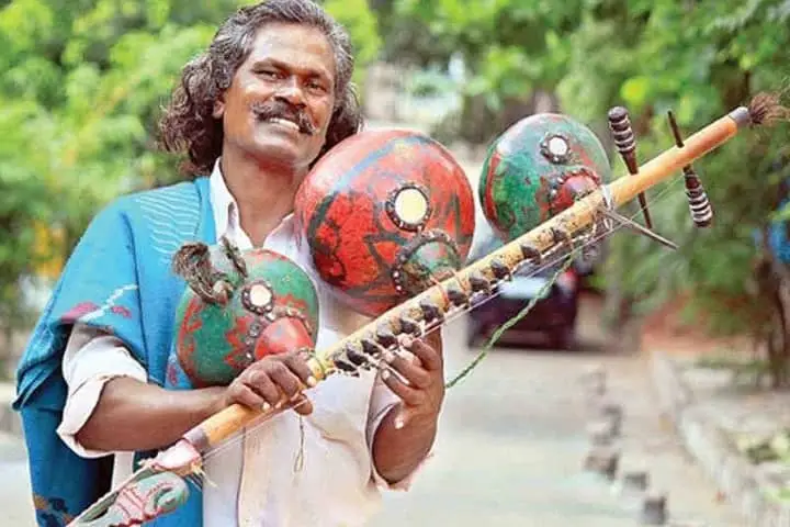 Telangana musician who plays a rare 12-fret instrument awarded Padma Shri