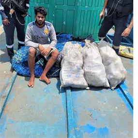 218 kg heroin seized from two boats in mid-sea drug bust off Lakshadweep coast by DRI & Coast Guard