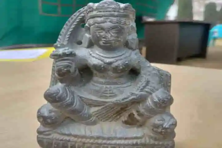 1,300 year old Goddess Durga sculpture recovered in Kashmir