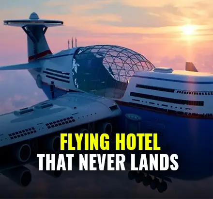 Flying Hotel That Never Lands | Has Shopping Mall, Sports Centres, Playgrounds & More