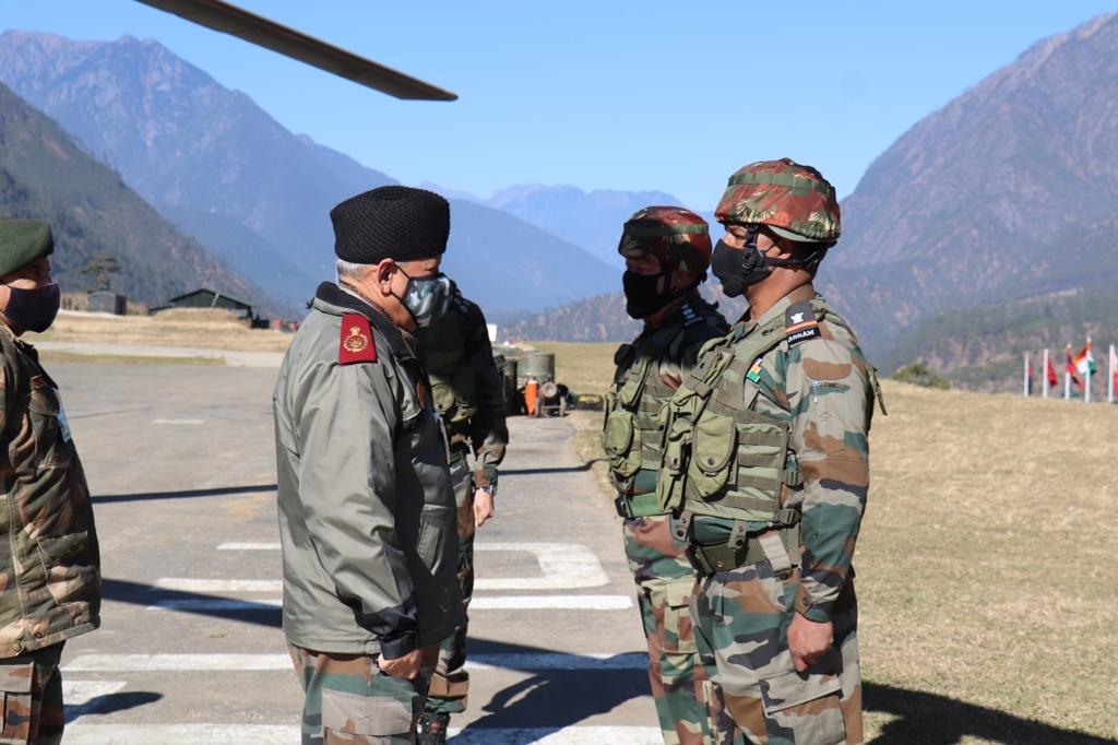 General Rawat visits forward air bases in Arunachal Pradesh