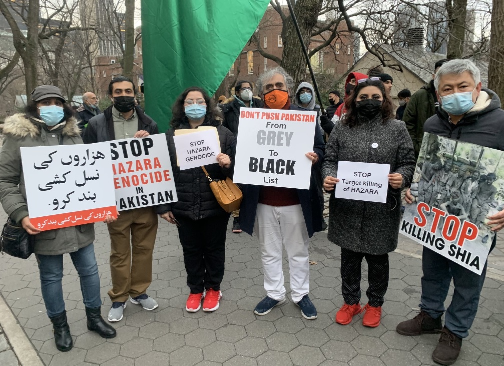 Shia Hazara massacre: Pakistanis protest outside their Consulate General in New York