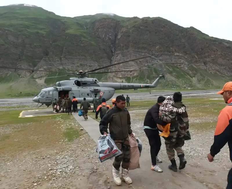 IAF helicopters join rescue and relief mission at Amarnath