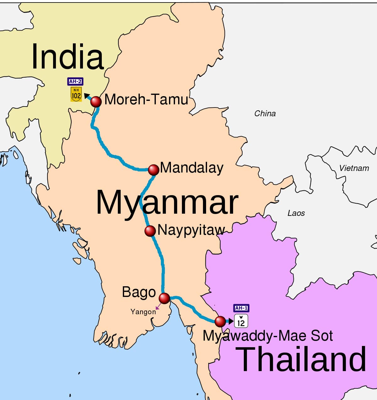 Trilateral Highway India Myanmar Thailand