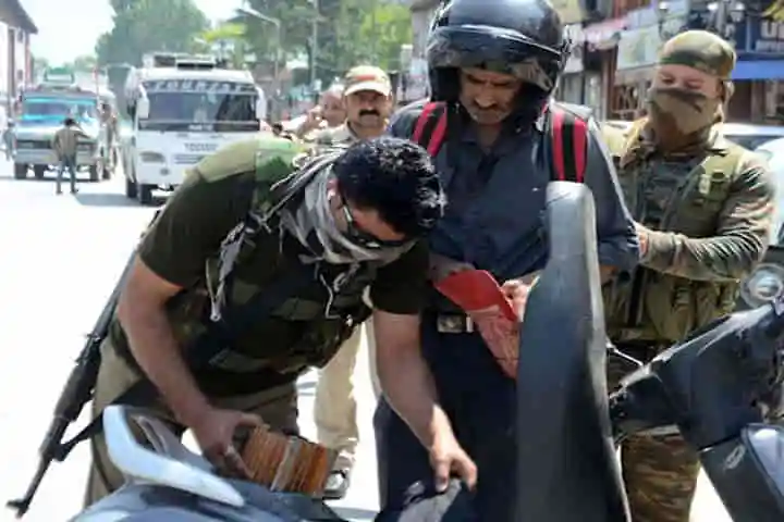 Special Police Officers on the counter-terror frontline in Kashmir seek regular jobs
