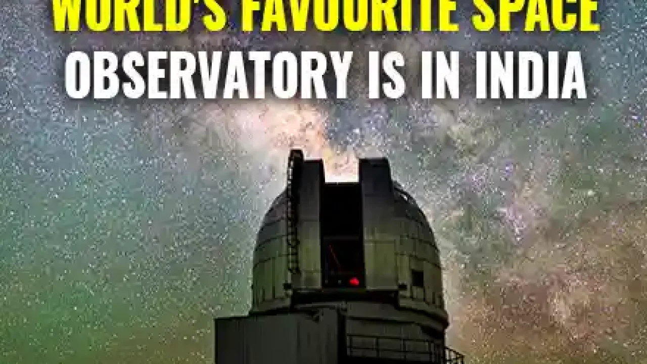 Recently, Indian Astronomical Observatory in Ladakh captured
