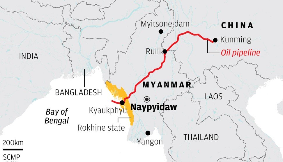 China alarmed after strategic oil pipeline station in Myanmar is attacked