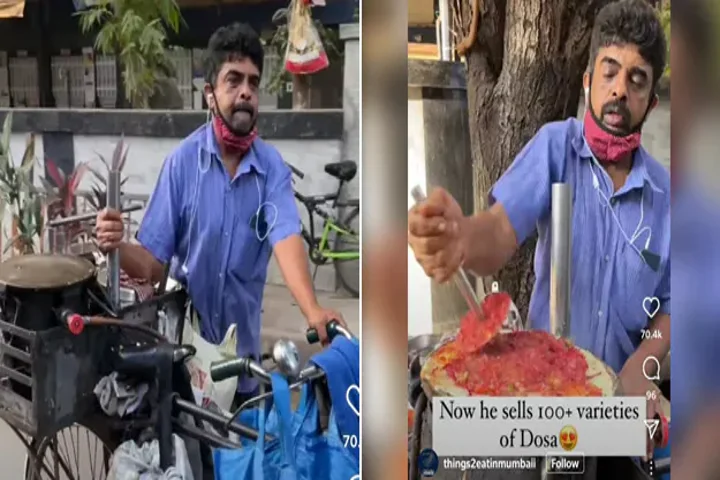 Viral video: Mumbai dosa seller offering 100 varieties makes many viewers want to savour them!