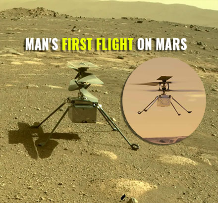 Ingenuity’s Maiden Flight On Mars | NASA’s Mars Helicopter Ingenuity First Flight