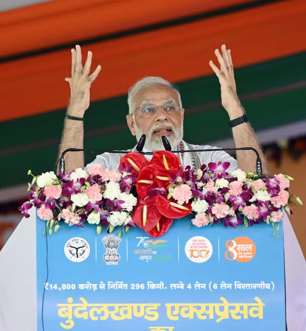 PM Modi inaugurates 296 km Bundelkhand Expressway completed in a record time of 28 months
