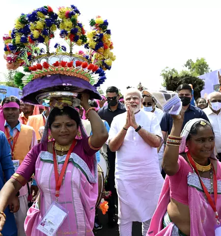 PM Modi rolls out projects worth Rs 3,050 crore in Navsari tribal area of Gujarat