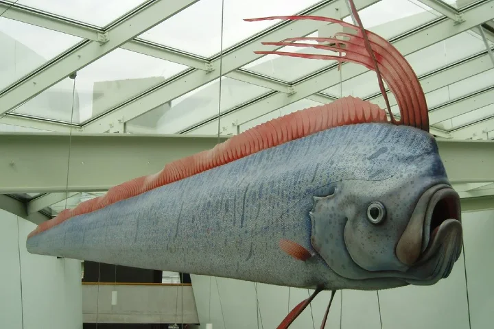 Oarfish – a mysterious creature that lives in deep waters filmed at Australia’s Great Barrier Reef