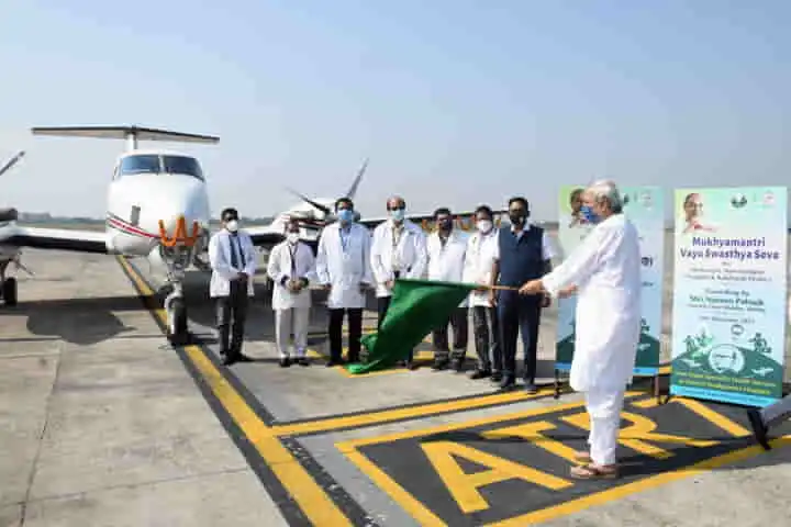 Chief Minister Naveen Patnaik launches Air ambulance service in Odisha