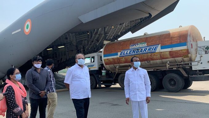 FIGHTBACK: Telangana airlifts empty oxygen tankers to Odisha to beat Covid-19