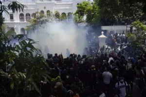 Protestors take over Sri Lanka Prime Minister’s residence amid chaos in Colombo