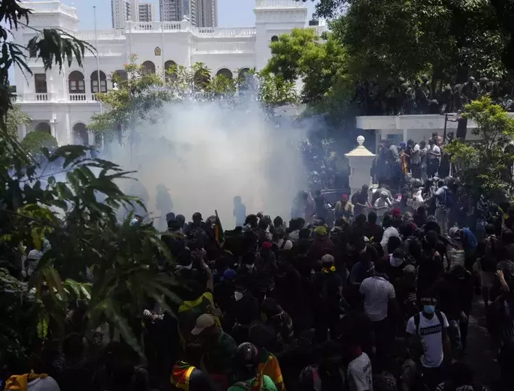 Protestors take over Sri Lanka Prime Minister’s residence amid chaos in Colombo