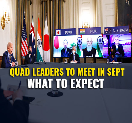 Second Quad Leaders Meet In September | Quad On Covid19, Regional Issues, China