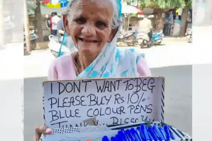 Pune’s Frail Ratan Refuses To Beg And Instead Sells Pens