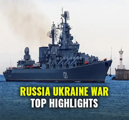 Russia Vs Ukraine War Update | Russian Warship Moskva Sinks In Black Sea | Russia Ukraine News