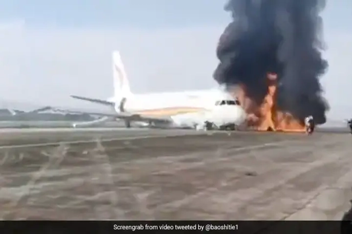 Video: Chinese airliner veers off runway and goes up in flames