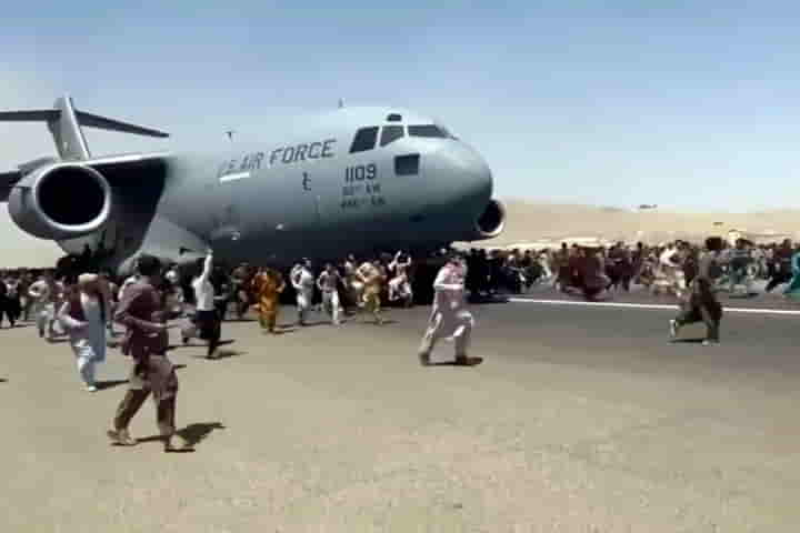 Human remains found in wheel well of US plane flown out of Kabul, issue being probed