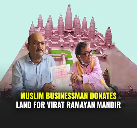 Muslim Family Donates Rs. 2.5 Crores For World’s Largest Hindu Temple Virat Ramayan Mandir