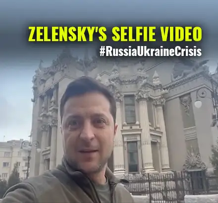 Russia Ukraine Crisis: Ukrainian President Makes A Selfie Video From Kyiv, Asks Ukrainians To Keep Fighting