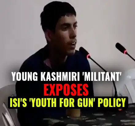 ISI Exposed By Young LeT Terrorist Caught By Indian Forces, Exposes Pak’s Youth For Gun Policy