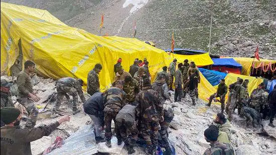 Over 15,000 pilgrims moved to safety after Amarnath cloudburst, 40 still missing as death toll mounts to 16