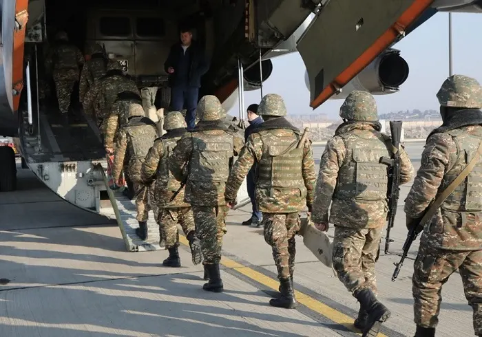 Russian and Central Asian forces arrive in Kazakhstan to secure important state and military facilities