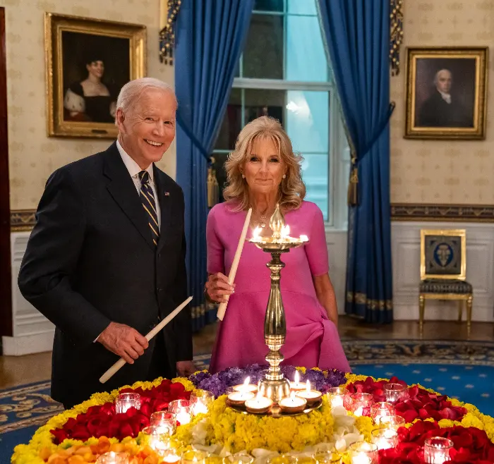 Biden celebrates Diwali in the White House, British and Israeli PM send greetings