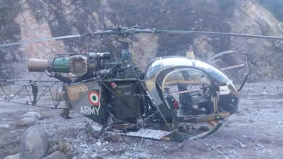 Army helicopter crashes near LoC in Kashmir