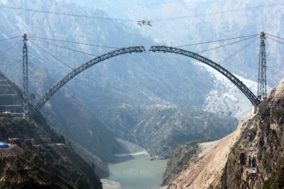 World’s highest railway bridge in Kashmir gets finishing touch