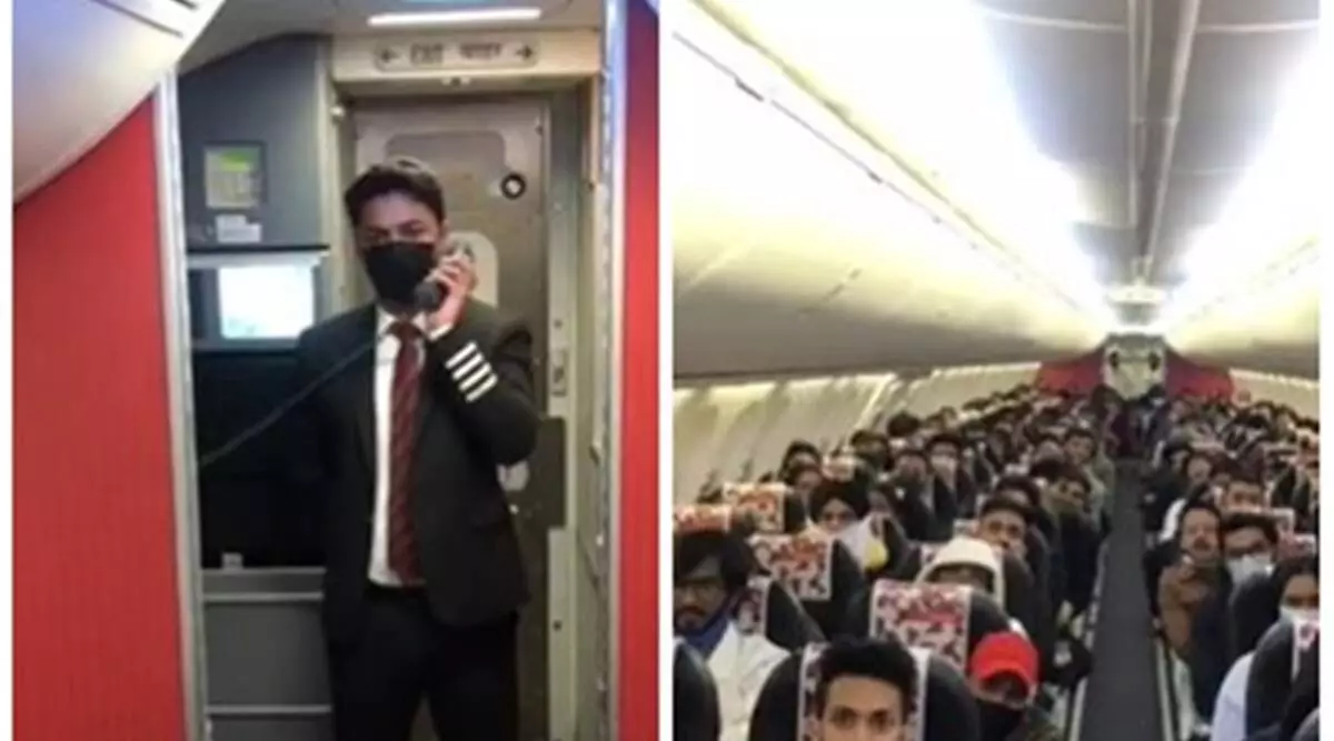 Video: Patriotic chants of Vande Matram rent the air on board flight bringing back students from Ukraine
