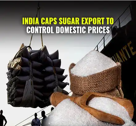 India Imposes Restrictions On Sugar Exports From June 1 to October 31 To Control Inflation