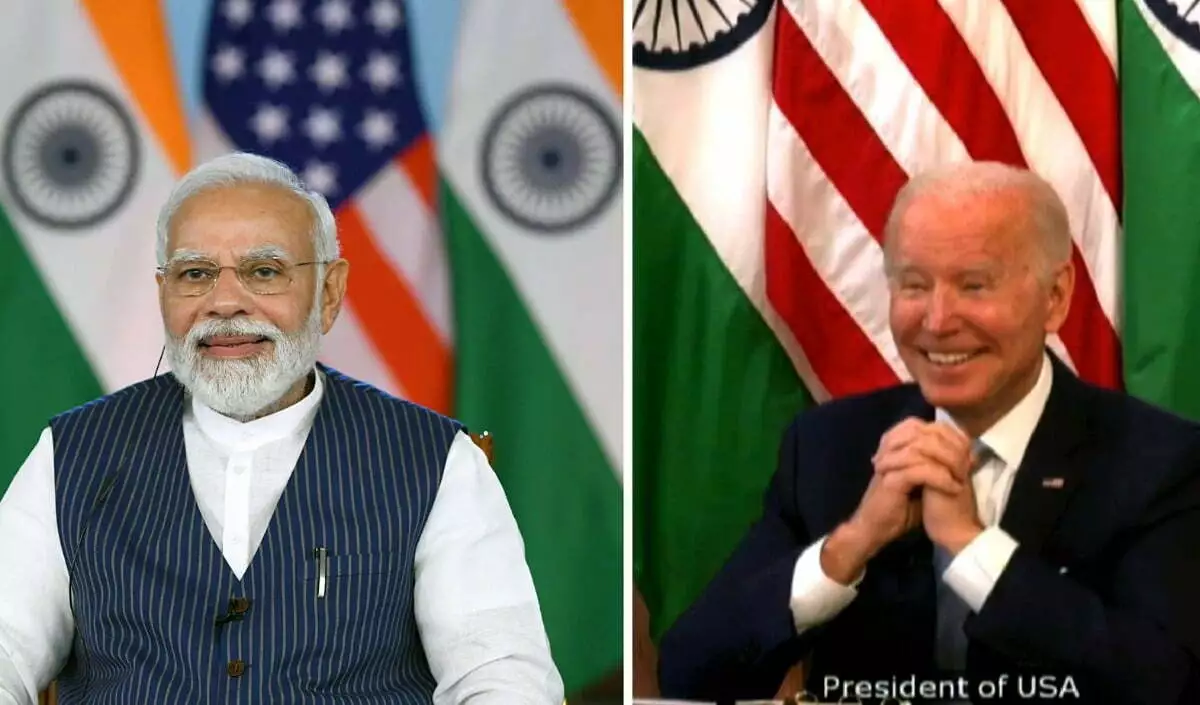 Biden contrasts democratic India’s success with autocratic China’s failure to handle Covid-19