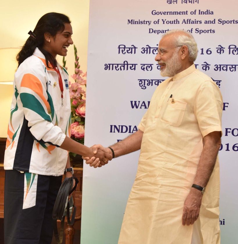Sindhu wins right to have ice cream with PM Modi!