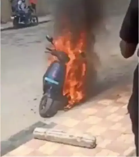 Brand new Ola Electric scooter catches fire in Pune, company says it’s probing issue