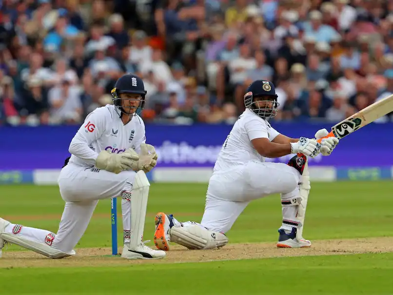 Video: Rishabh Pant hits England pace ace for 14 runs in 3 balls to revive India as top batters collapse in Test