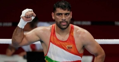 Courageous Satish goes down fighting vs top seed in 91+ kg boxing quarters