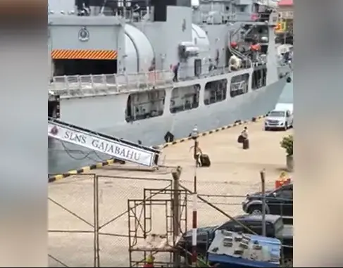 Video: Suitcases being loaded on Sri Lanka Navy ship as President Gotabaya flees