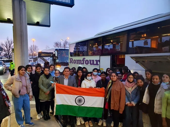 Welcome back to motherland! Indian students return home from Ukraine